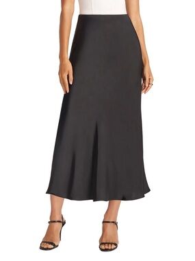 Matty M Women's Satin Slip Skirt